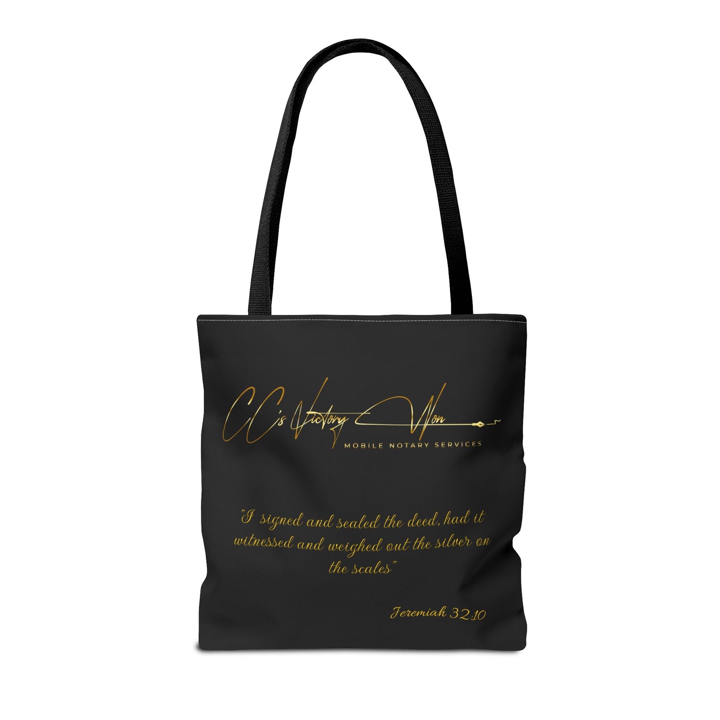 Elegant Mobile Notary Services Tote Bag - C.C.'s Victory Won