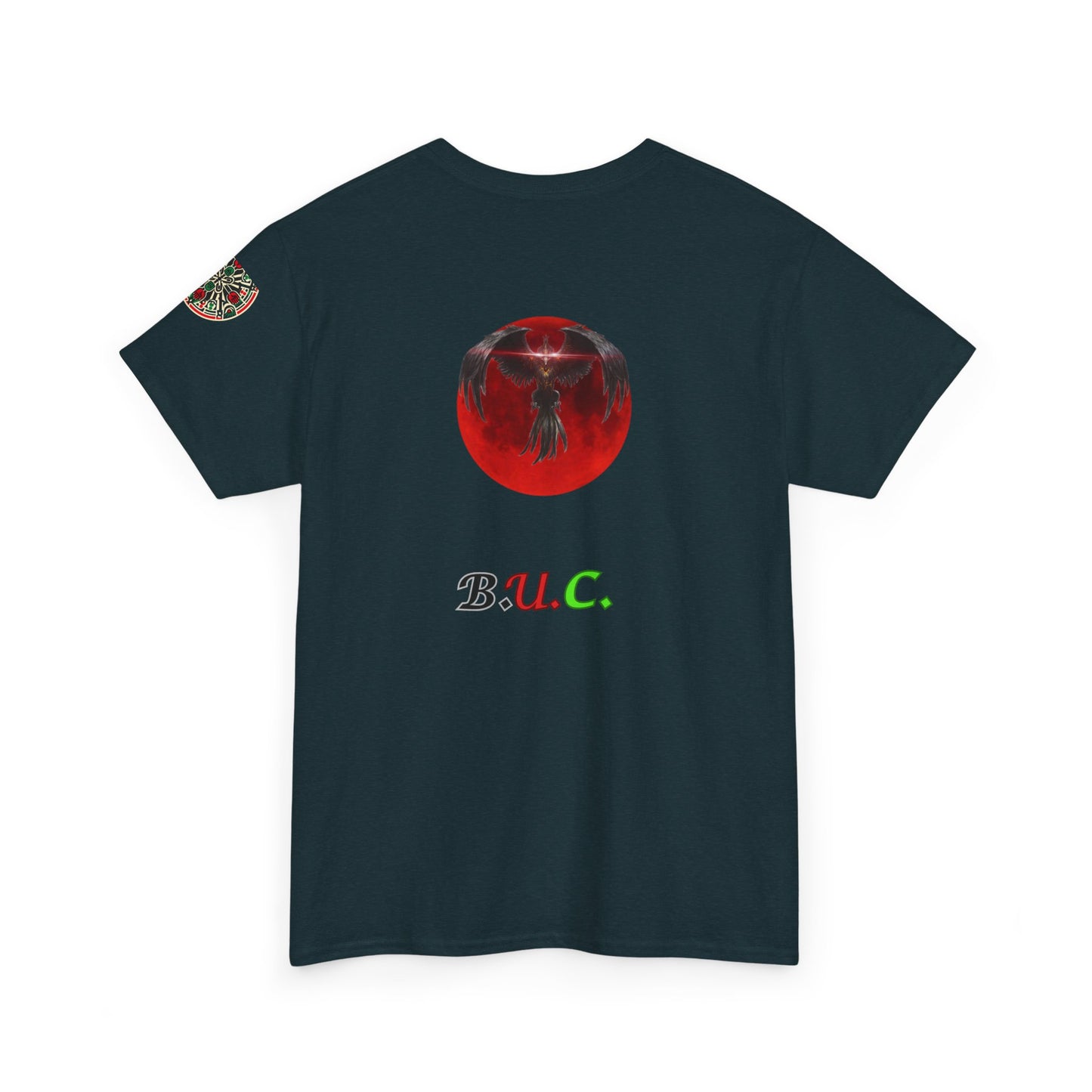 Celestial Phoenix Unisex Heavy Cotton Tee - Embrace the Sun and Moon