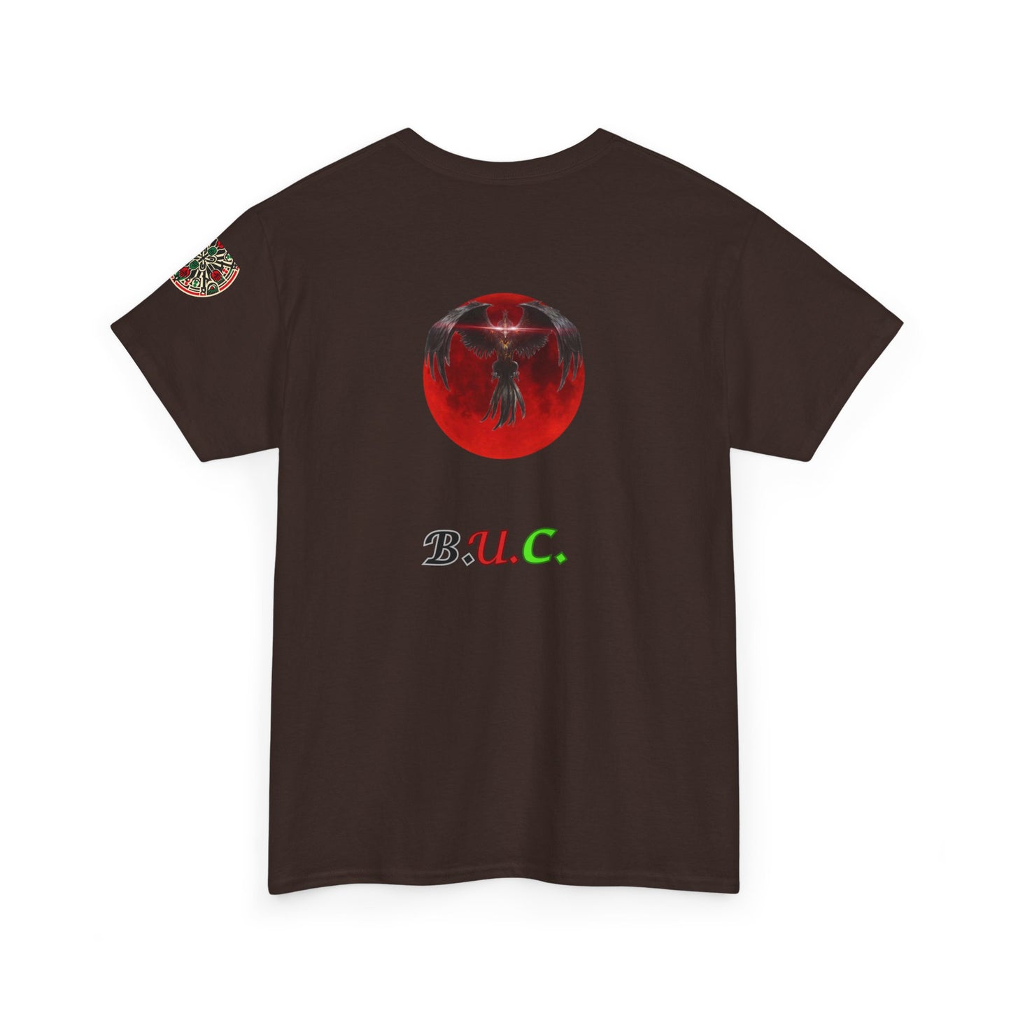 Celestial Phoenix Unisex Heavy Cotton Tee - Embrace the Sun and Moon