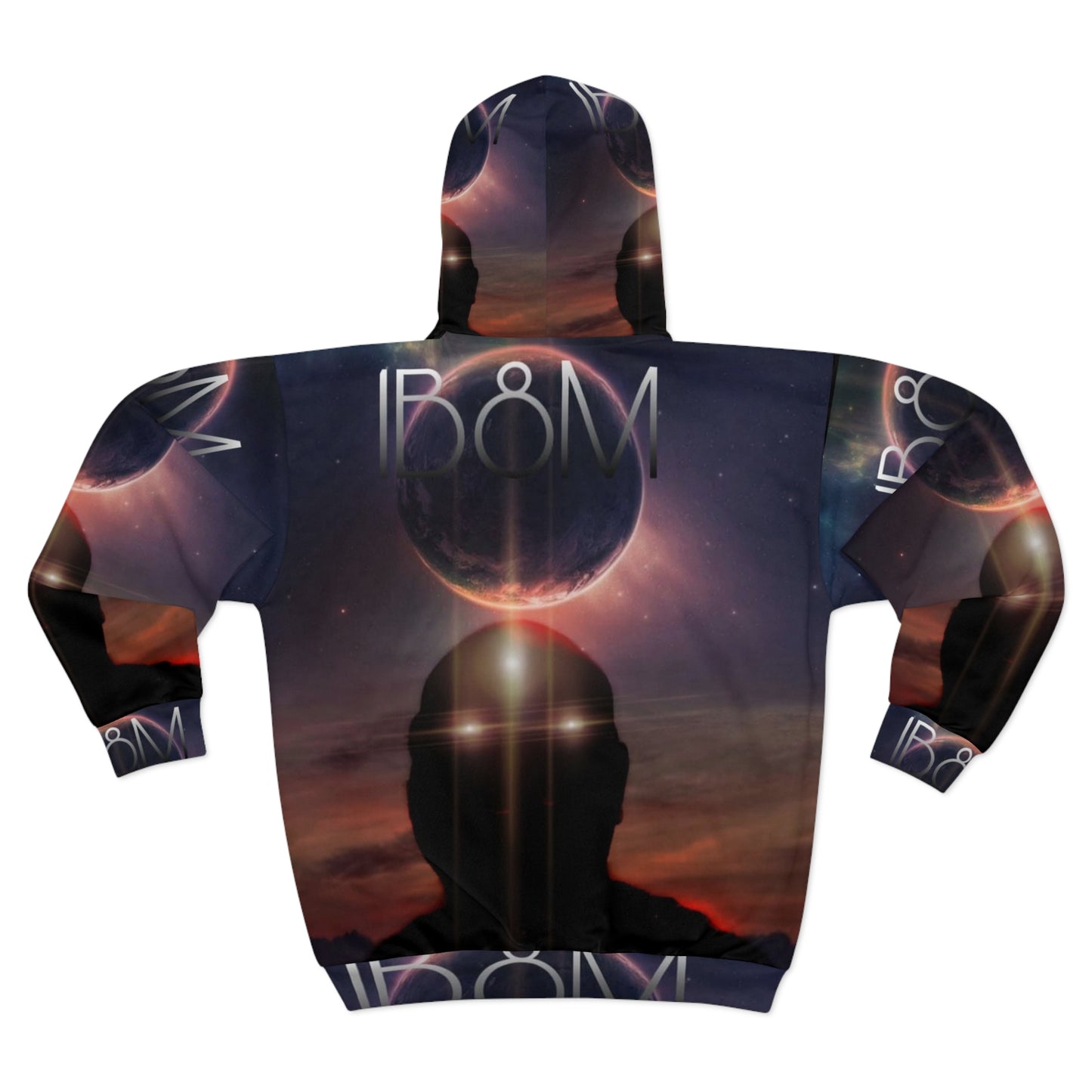 Cosmic Vibe Zip Hoodie, Unisex Zip Up Jacket, Streetwear Hoodie, Perfect for Gifting, Ideal for Astrological Occasions
