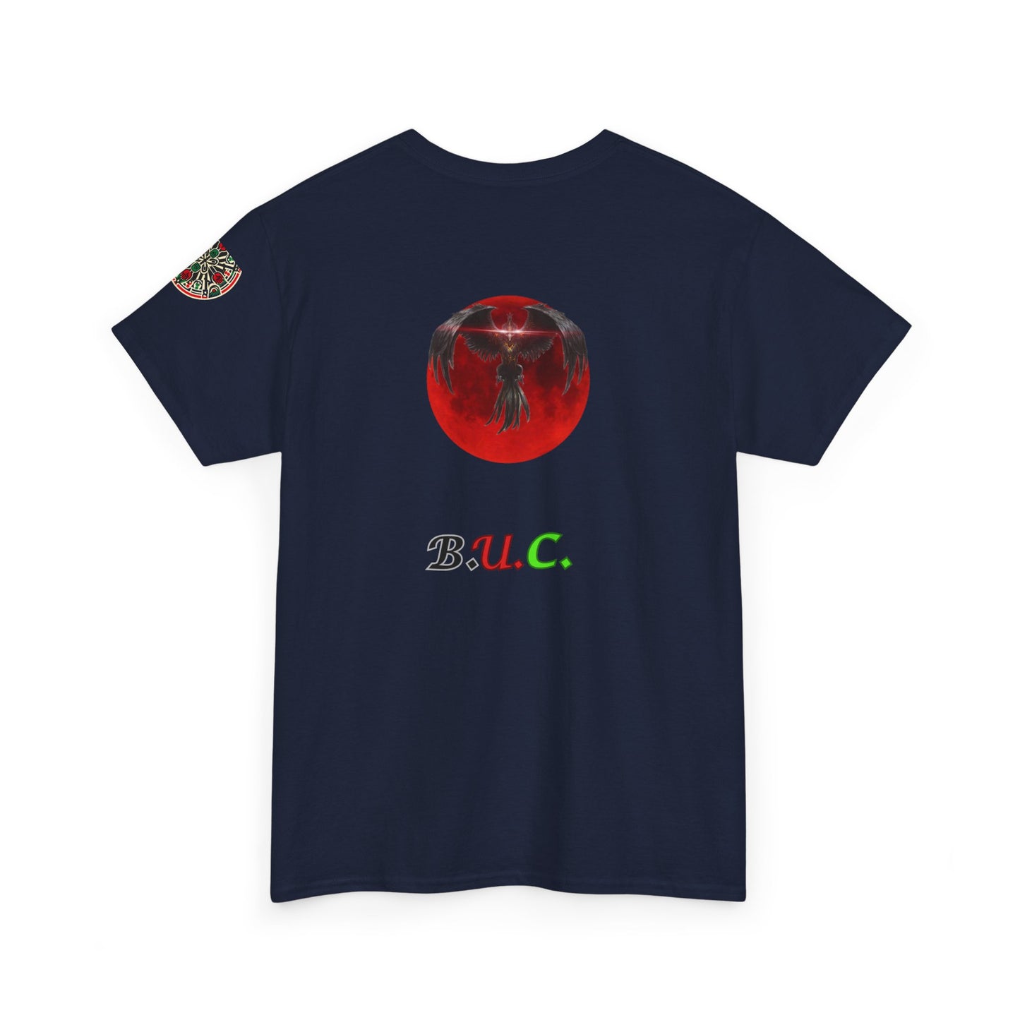 Celestial Phoenix Unisex Heavy Cotton Tee - Embrace the Sun and Moon