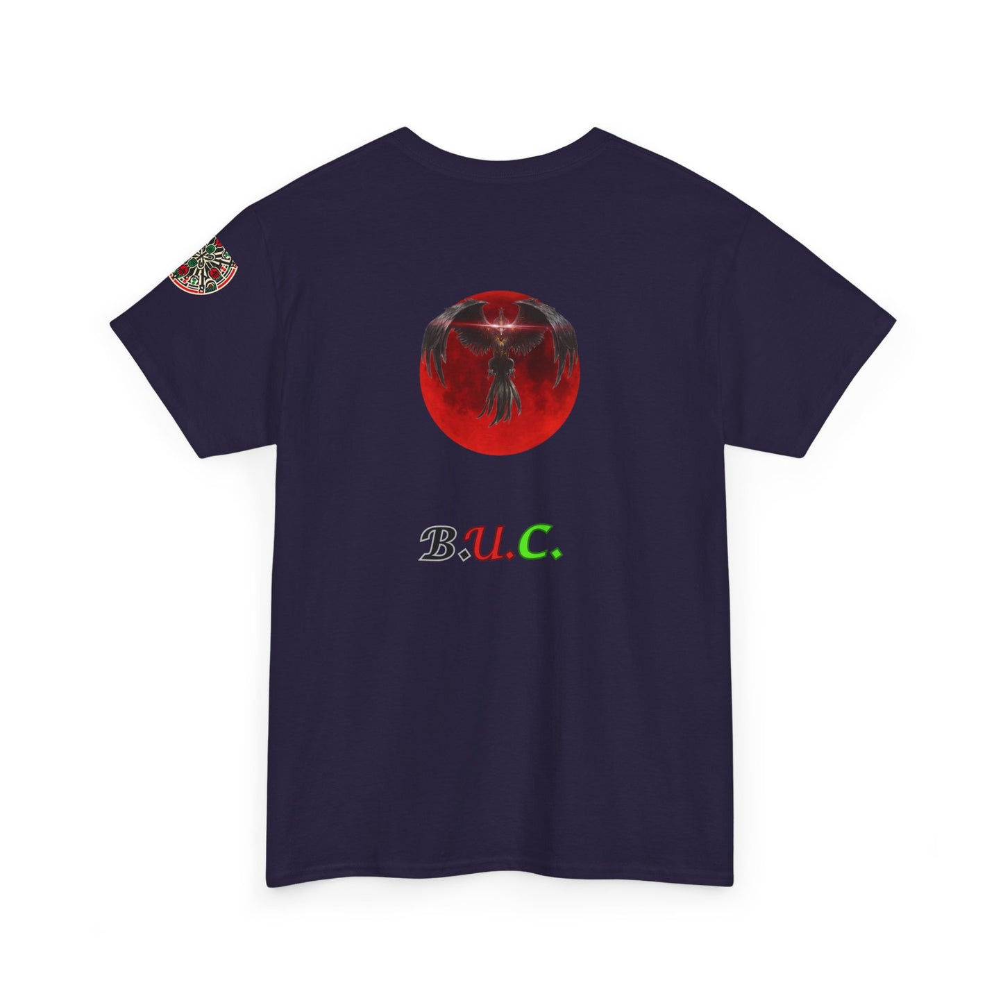 Celestial Phoenix Unisex Heavy Cotton Tee - Embrace the Sun and Moon