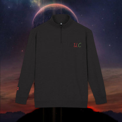 Cozy Embroidered Unisex Fleece Pullover, Perfect Gift for Holidays, Casual Wear, Travel, Outdoor Adventures, Cozy Layering